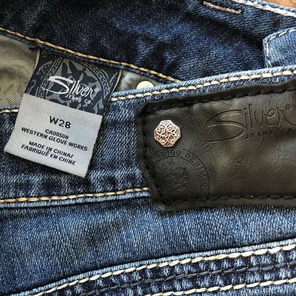 Silver Jeans Blue Suki Capri Jeans Size 28 - Picture 9 of 14